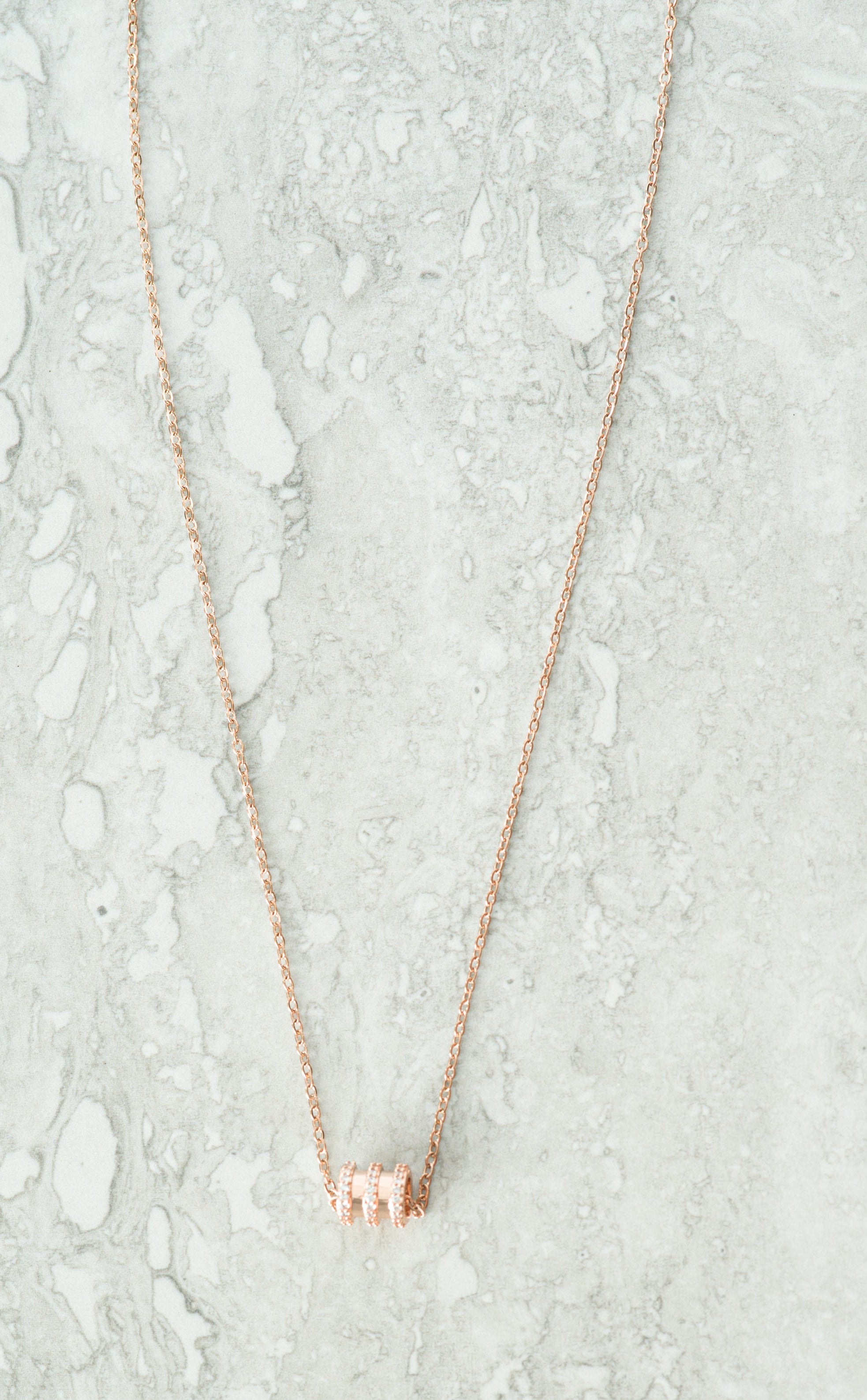 rose gold bangle necklace Kabayare