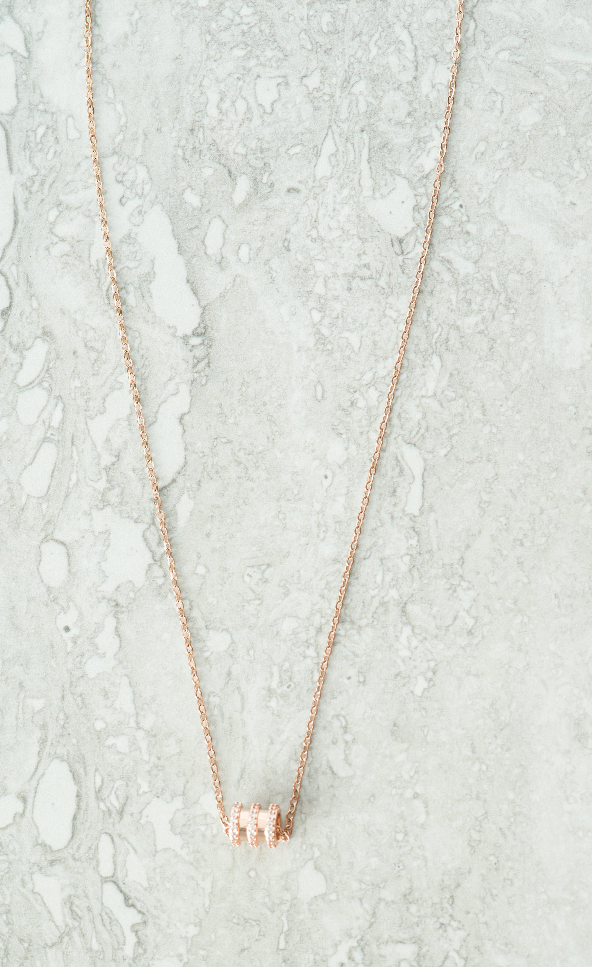 rose gold bangle necklace Kabayare