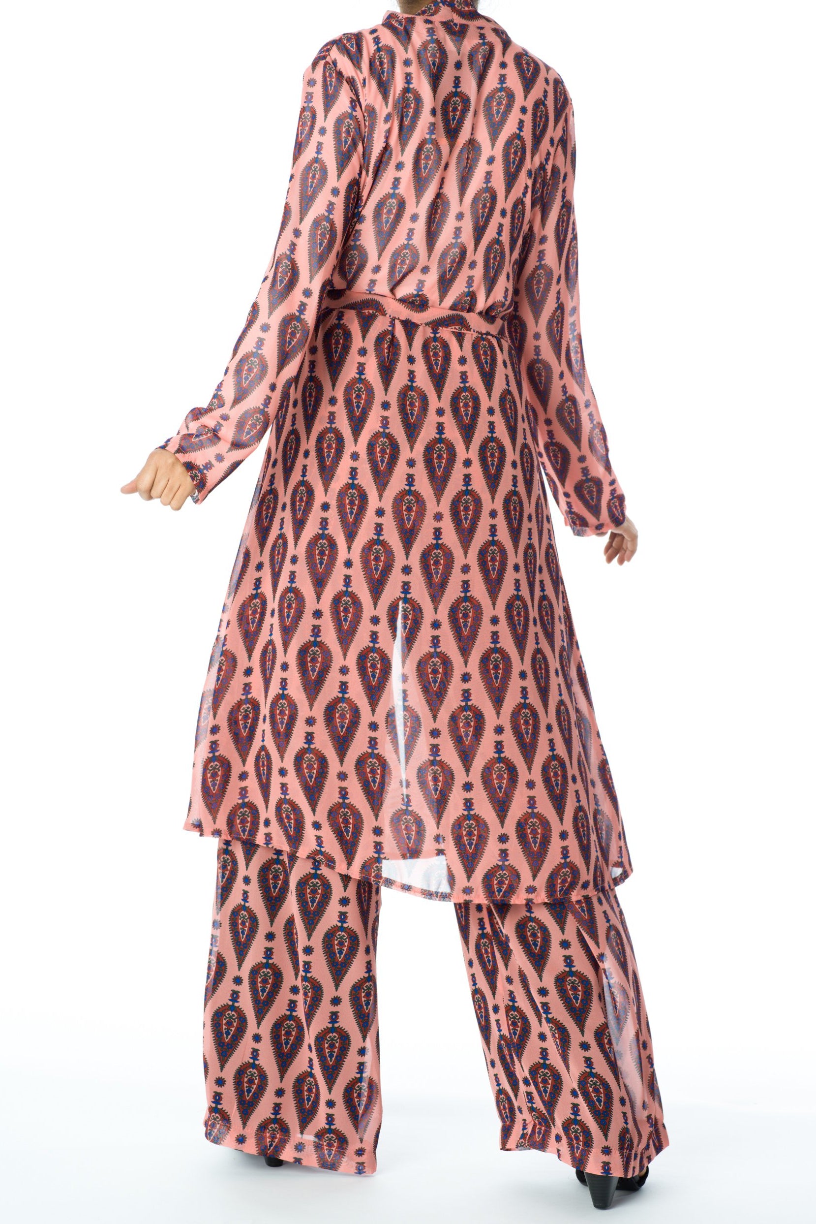 Rose monniete print matching set Kabayare