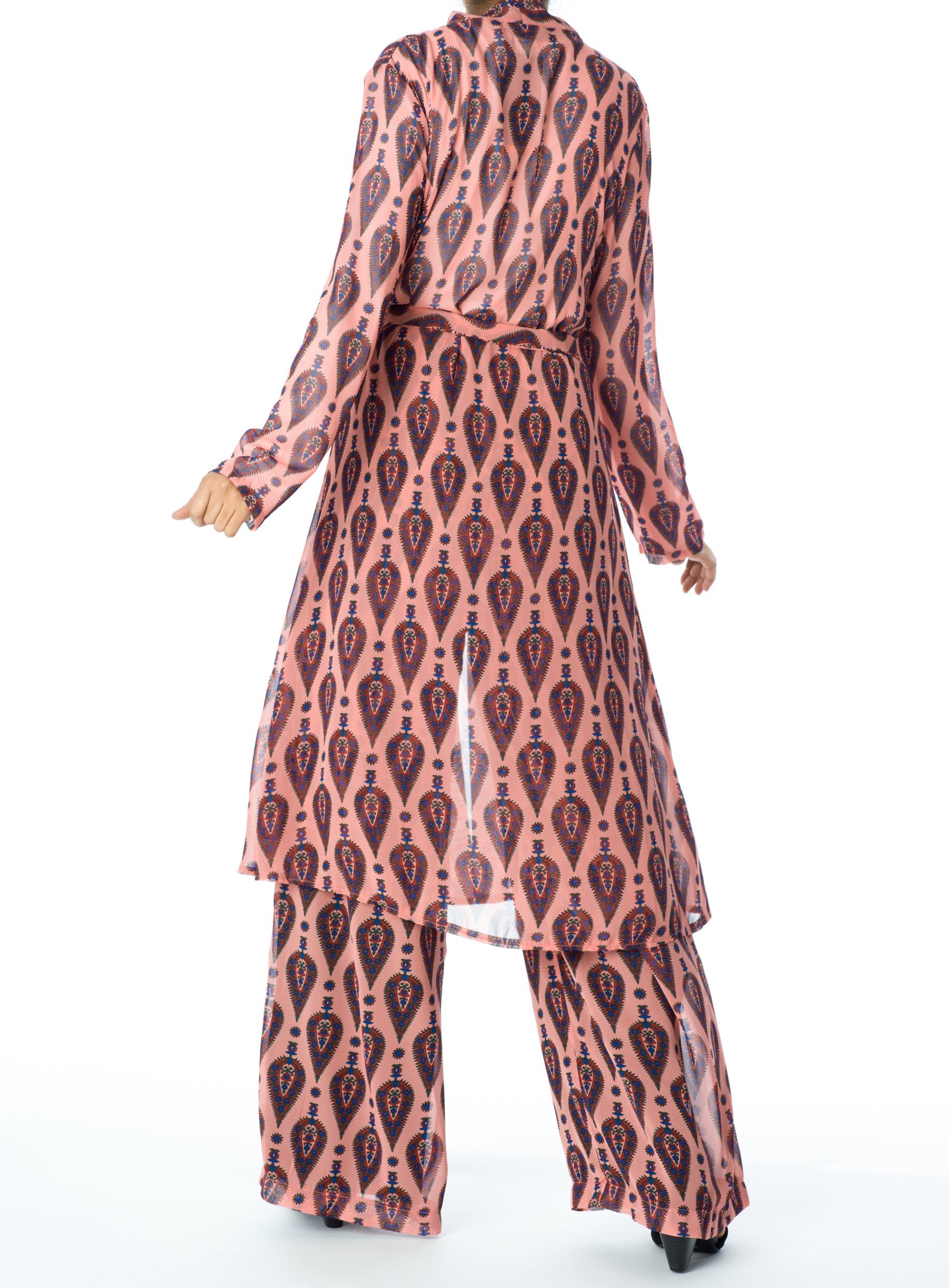 Rose monniete print matching set Kabayare
