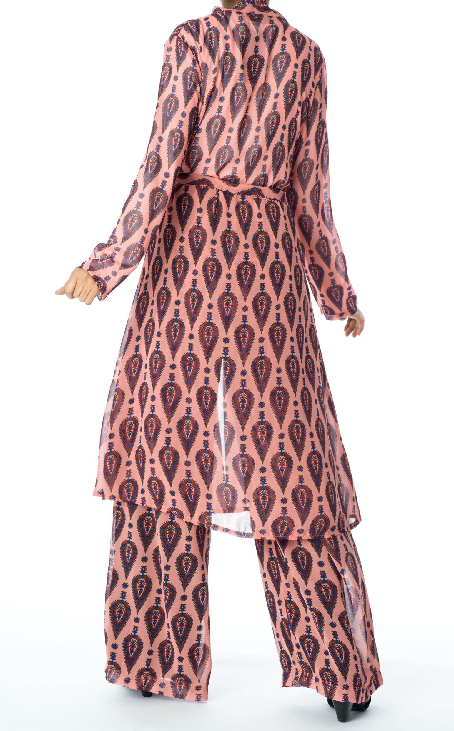 Rose monniete print matching set Kabayare
