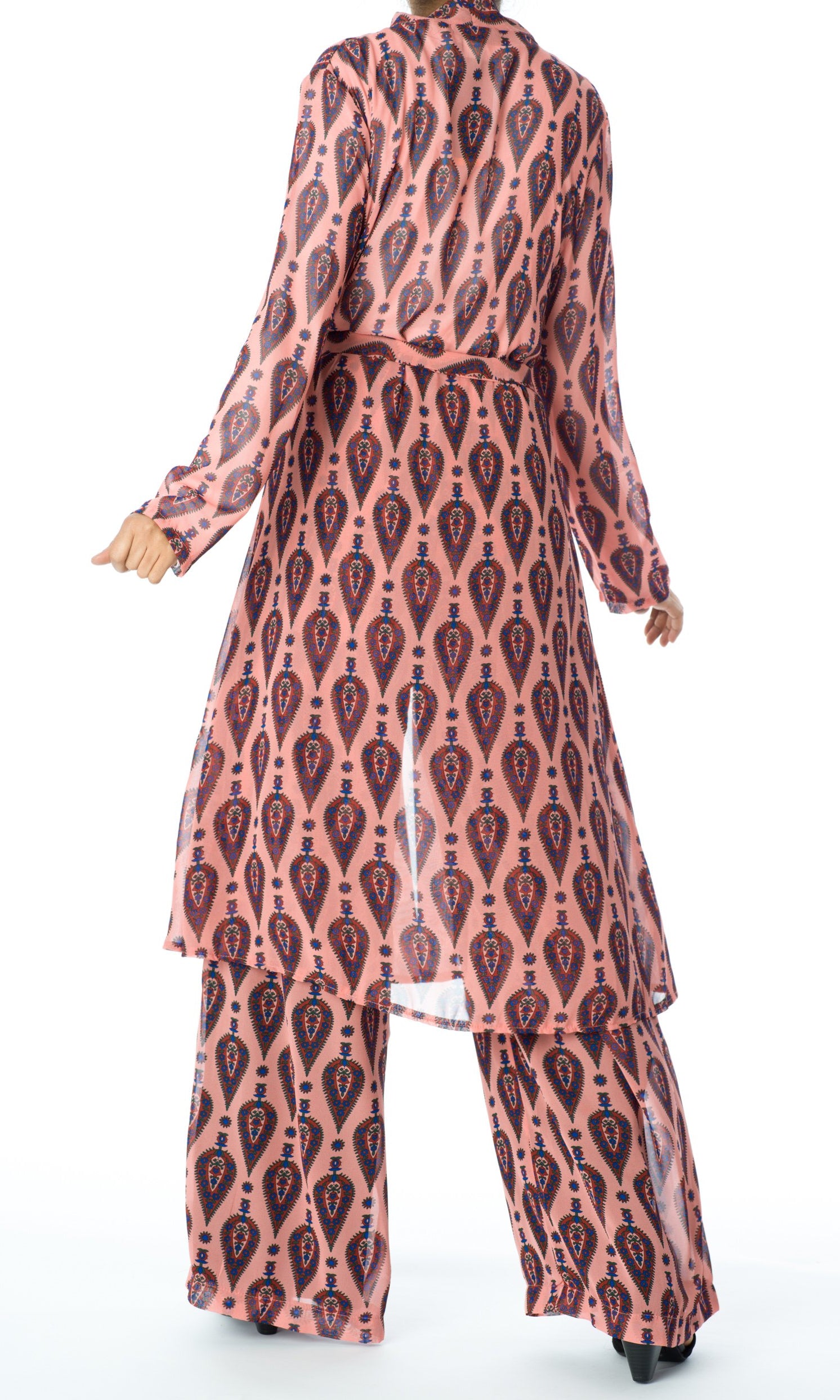 Rose monniete print matching set Kabayare