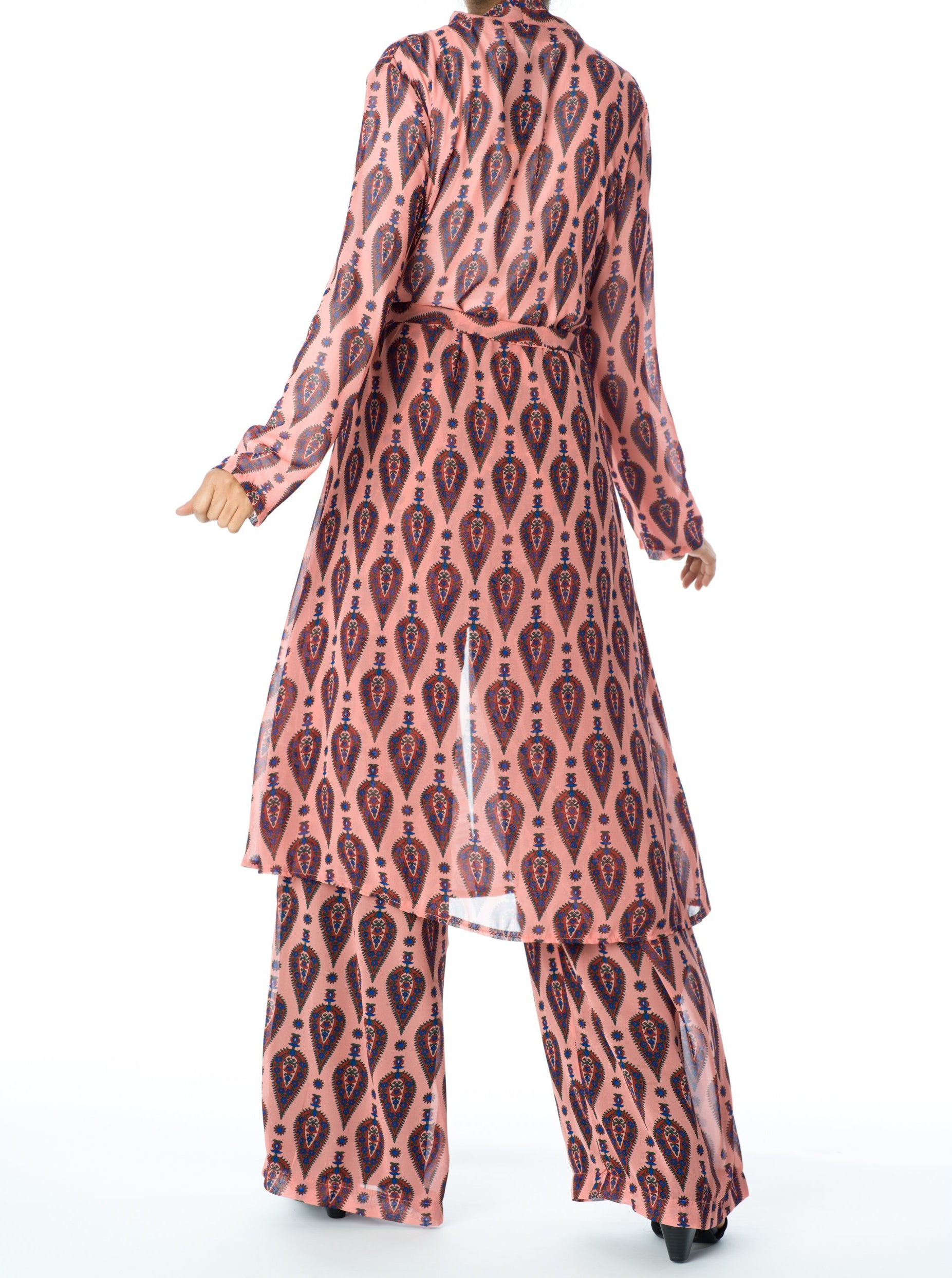 Rose monniete print matching set Kabayare