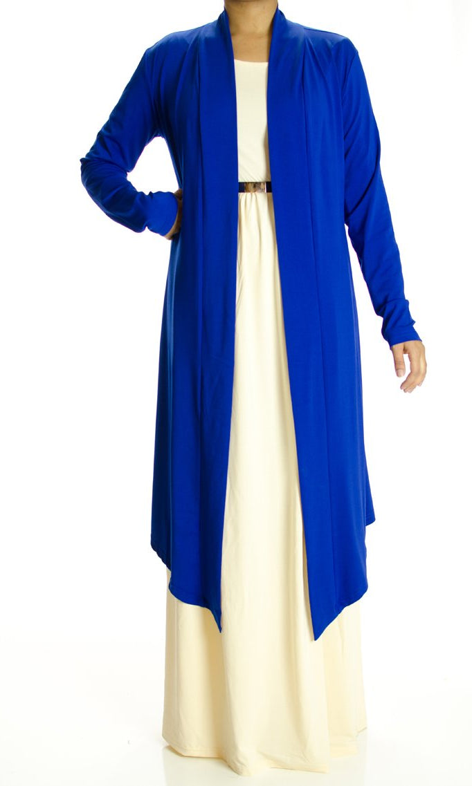 Royal Blue Maxi Cardigan Kabayare