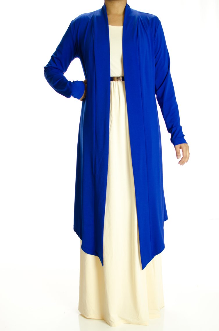 Royal Blue Maxi Cardigan Kabayare