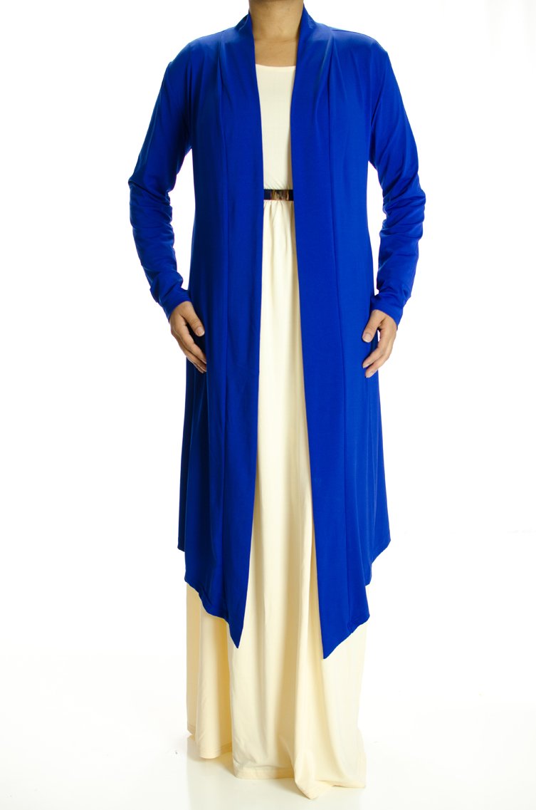 Royal Blue Maxi Cardigan Kabayare