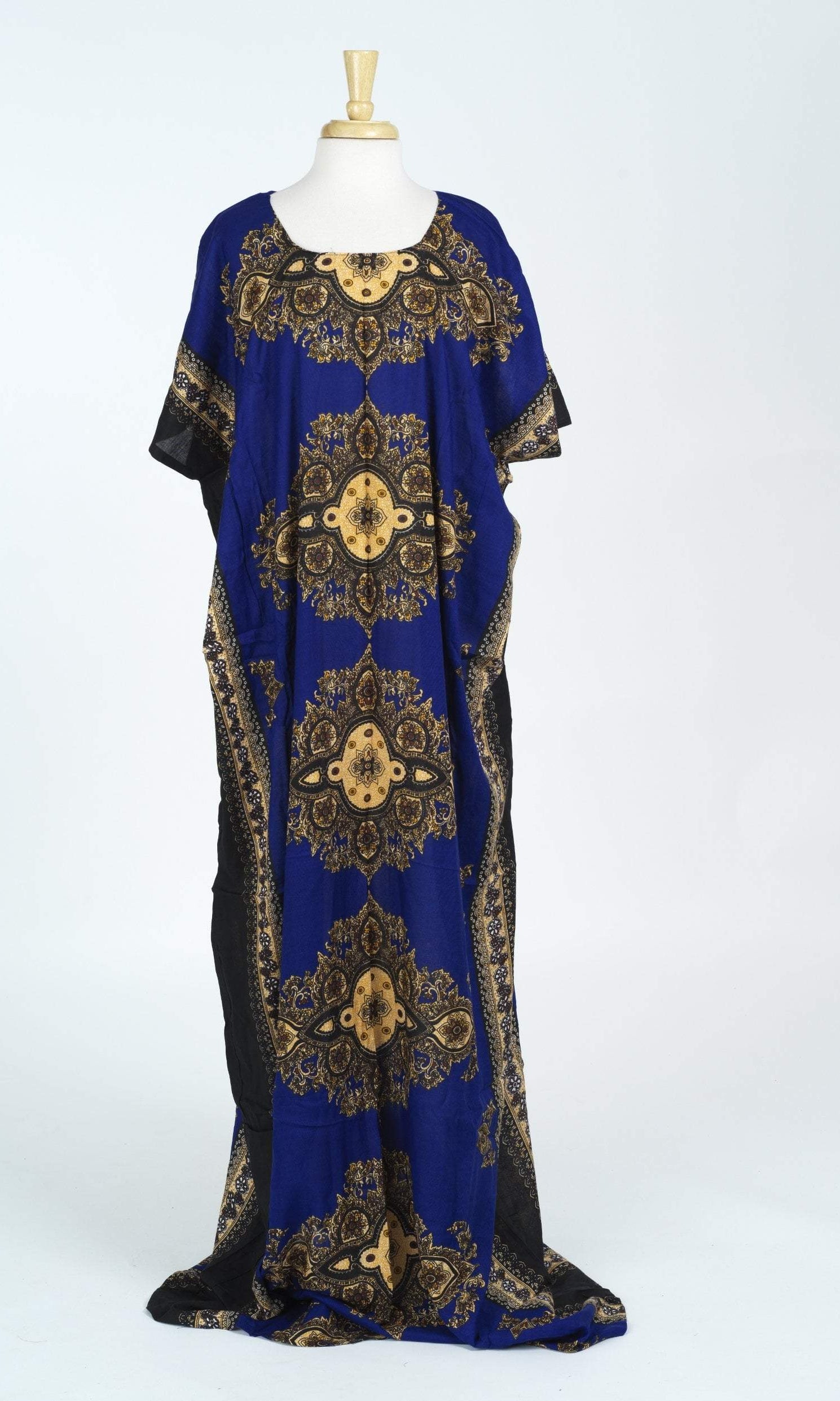 Royal Blue pattern Bati Dress Kabayare