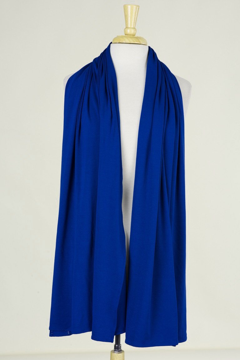 Royal Blue Premium jersey hijab Kabayare