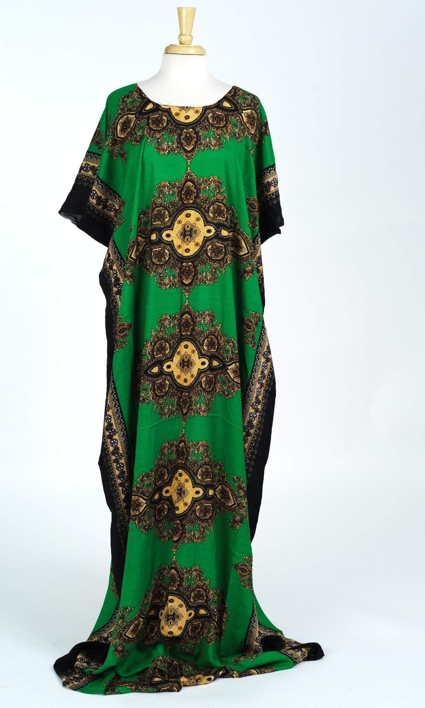 Royal Green pattern Bati Dress Kabayare