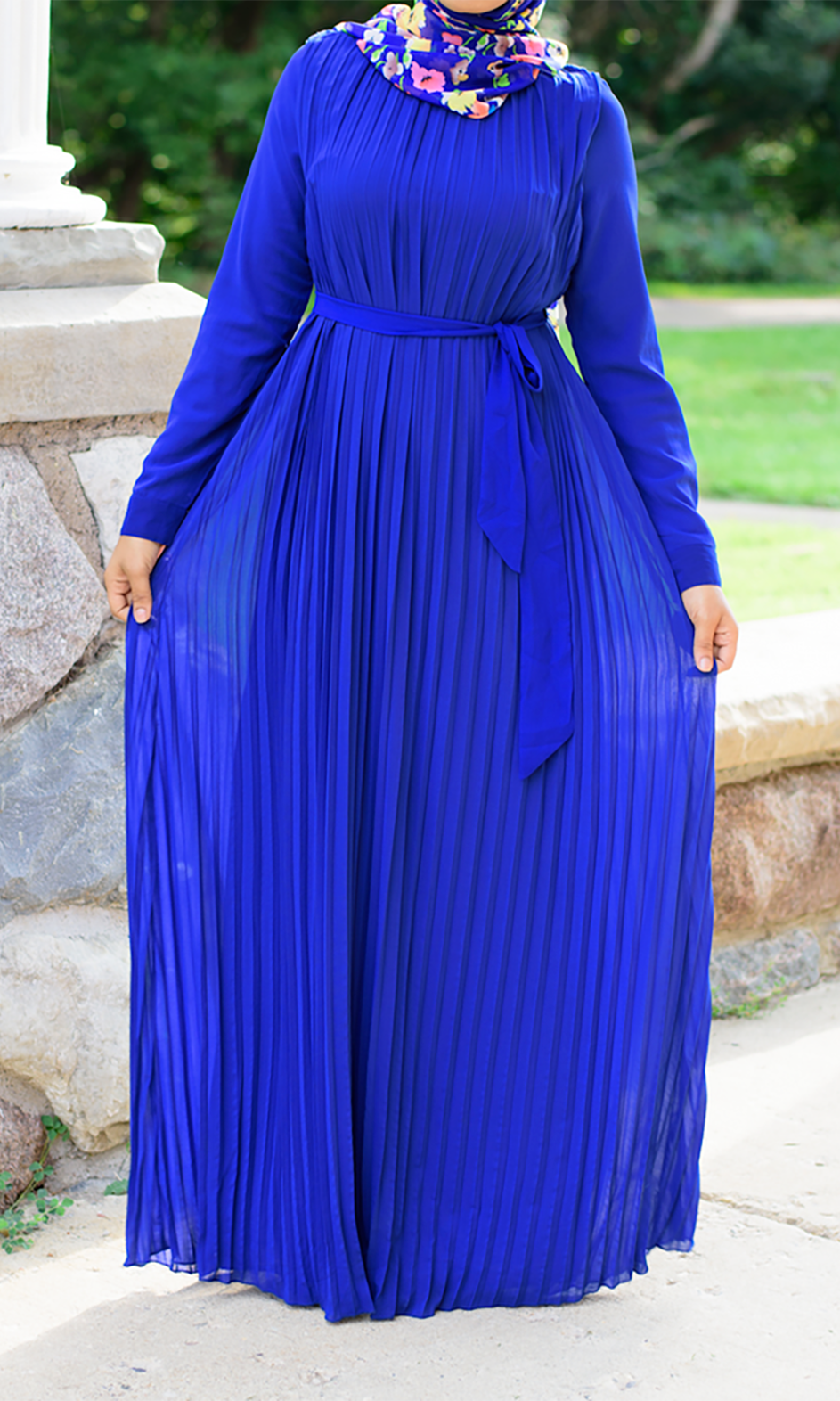 Royal Italian Pleats maxi dress Kabayare