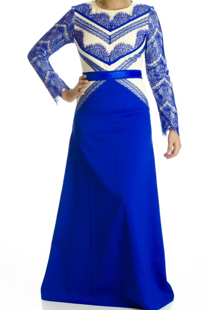 Royal Mesh /lace Dress Kabayare