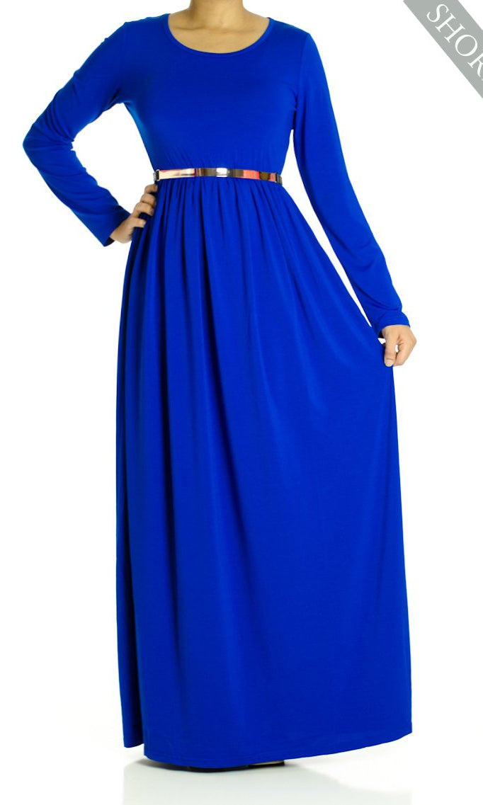 Royal Milk Silk Maxi Dress (Short) Kabayare