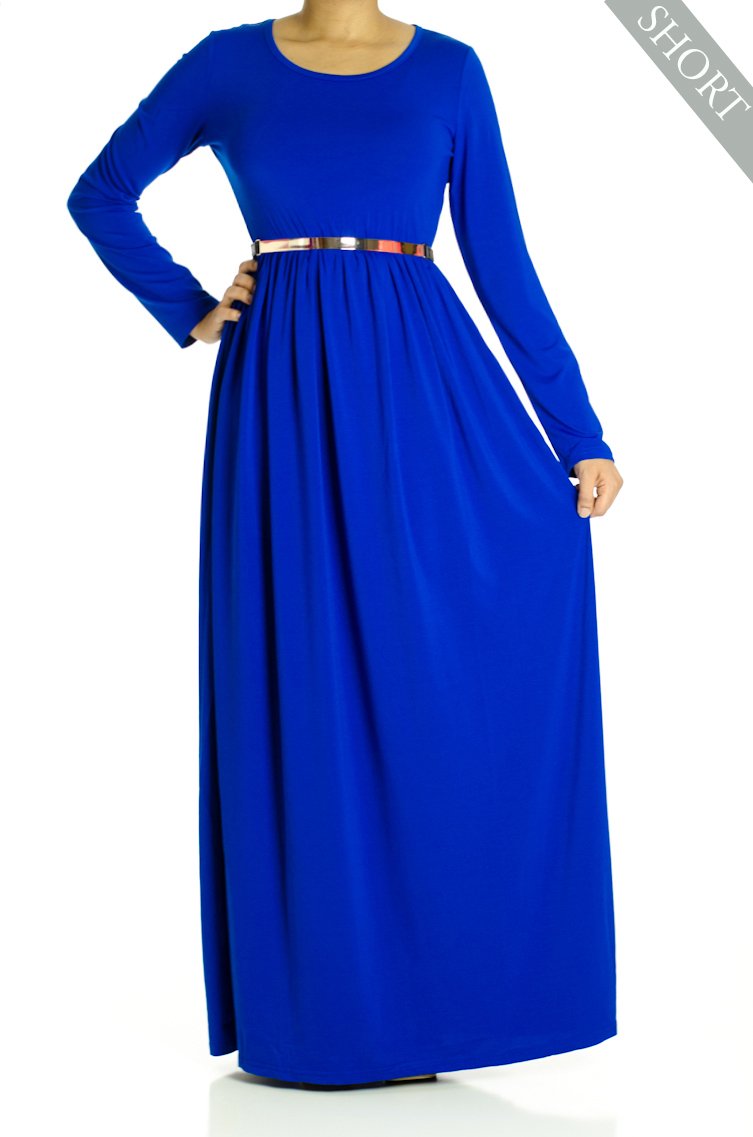 Royal Milk Silk Maxi Dress (Short) Kabayare