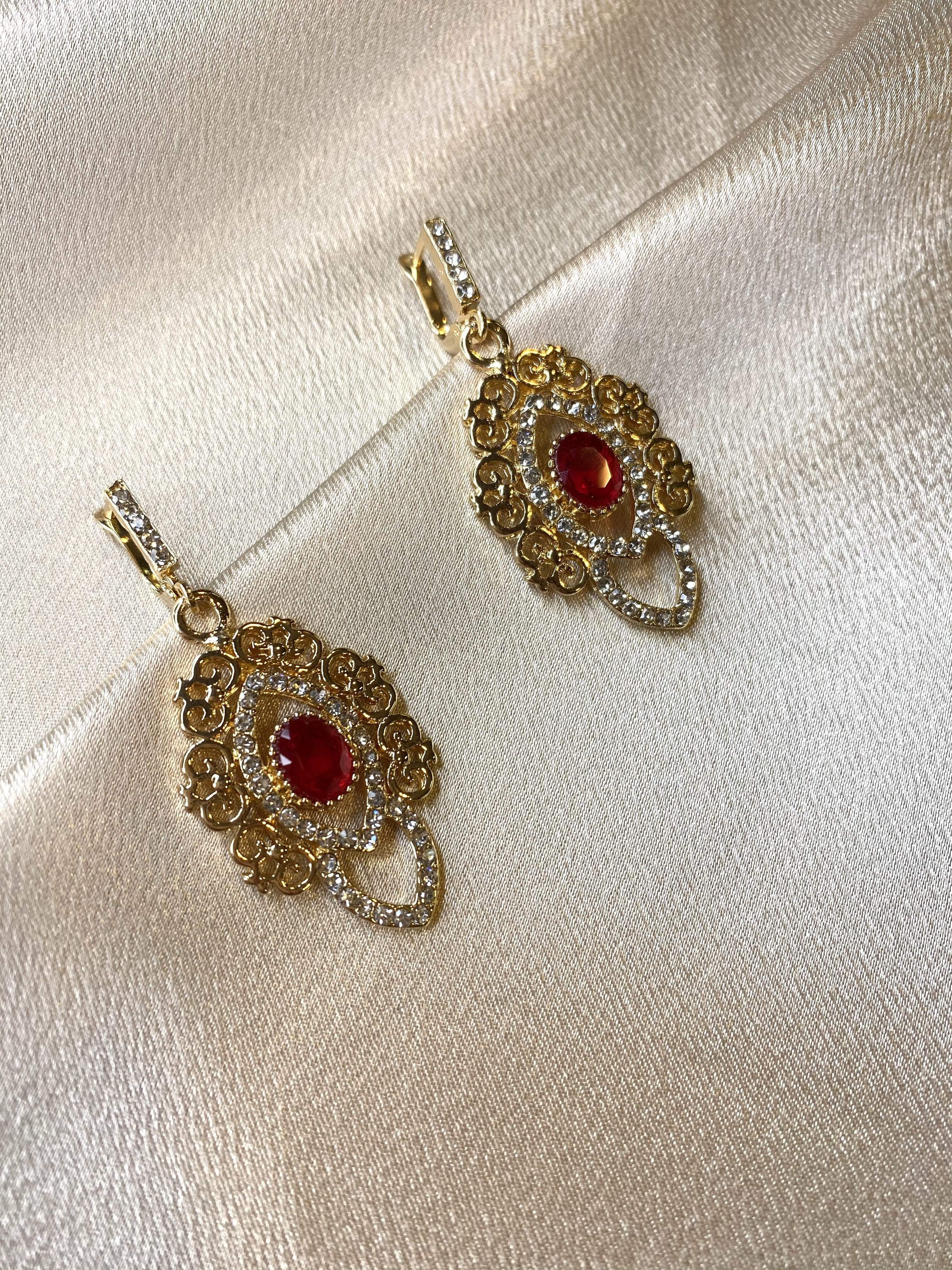 Ruby Rayana earrings - Kabayare Fashion (6160281141426)