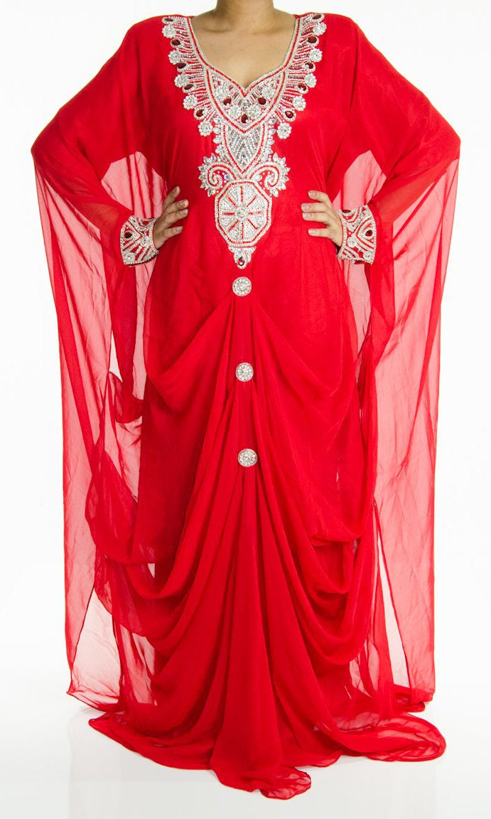 Ruby Swarovski Kaftan Kabayare