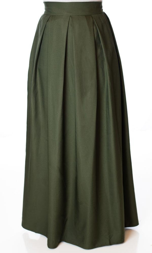Sage A- Line Maxi Skirt Kabayare