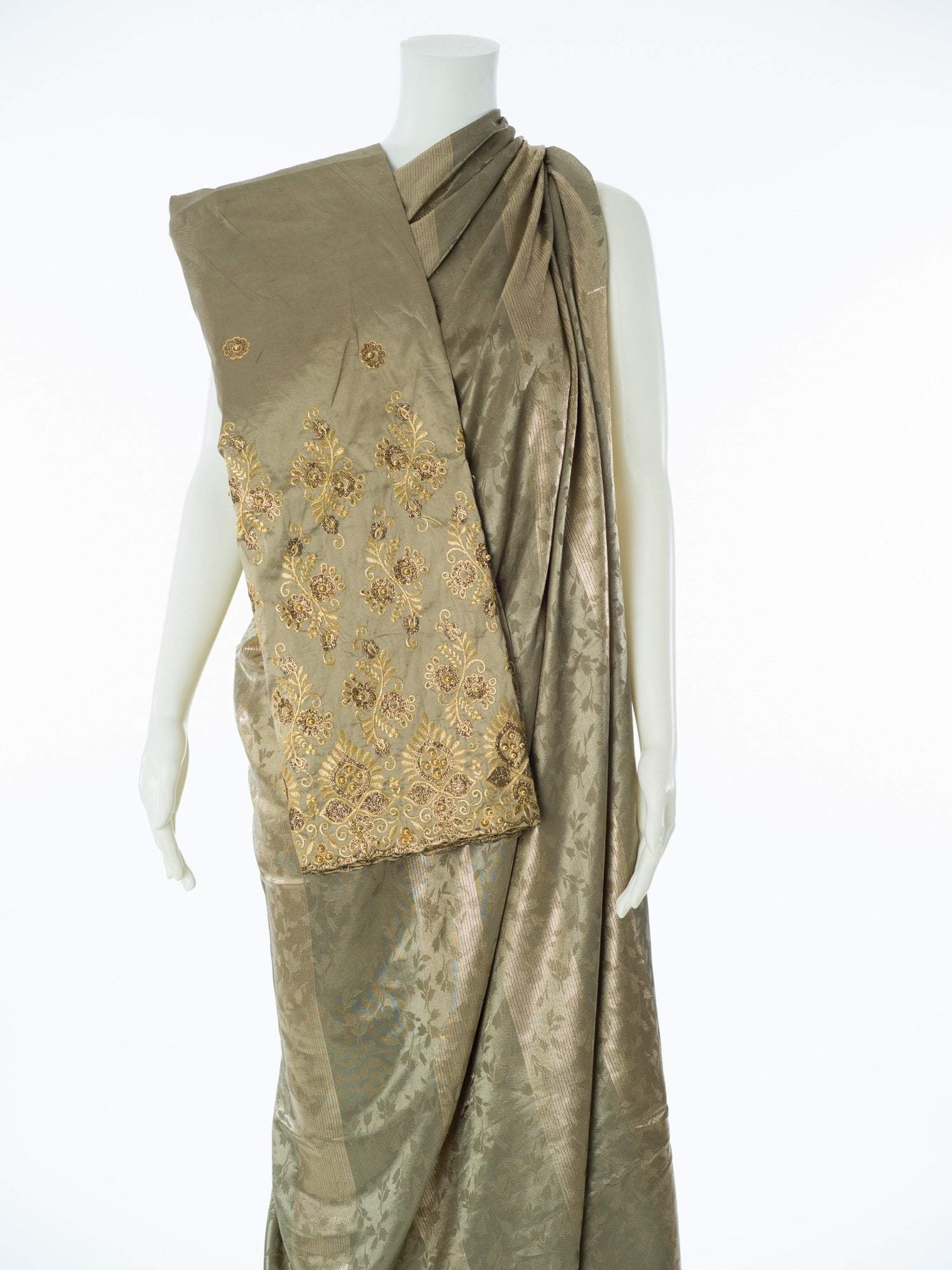 Sage Goden saree Dirac sets - Kabayare Fashion (5667552559253)