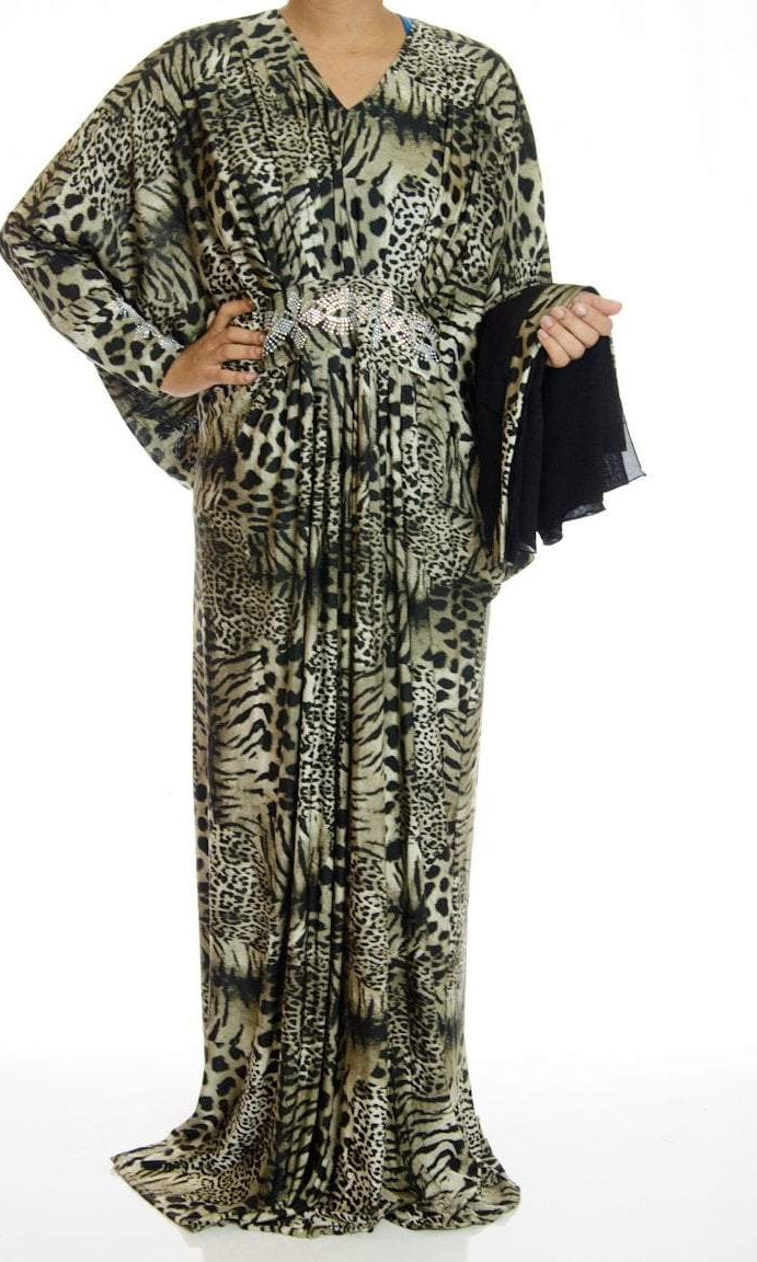 sakina Butterfly Jersey Abaya Kabayare