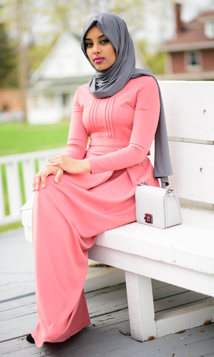 Salmon Elite Maxi Dress Kabayare