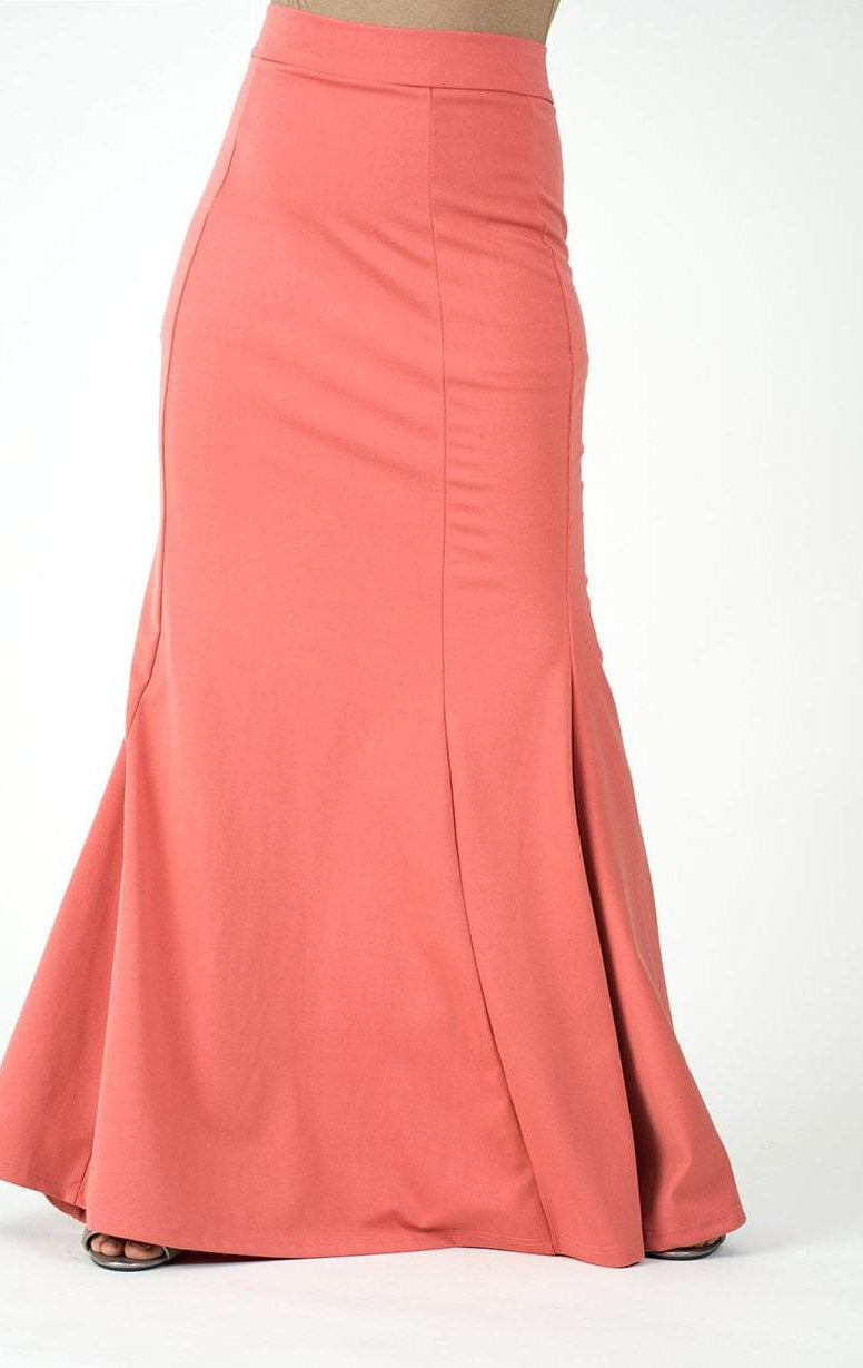 Salmon Pencil Skirt Kabayare