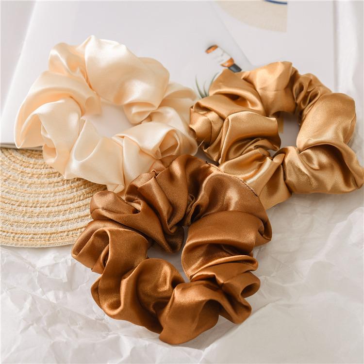 Satin hair scrunchies - Kabayare Fashion (6155855364274)