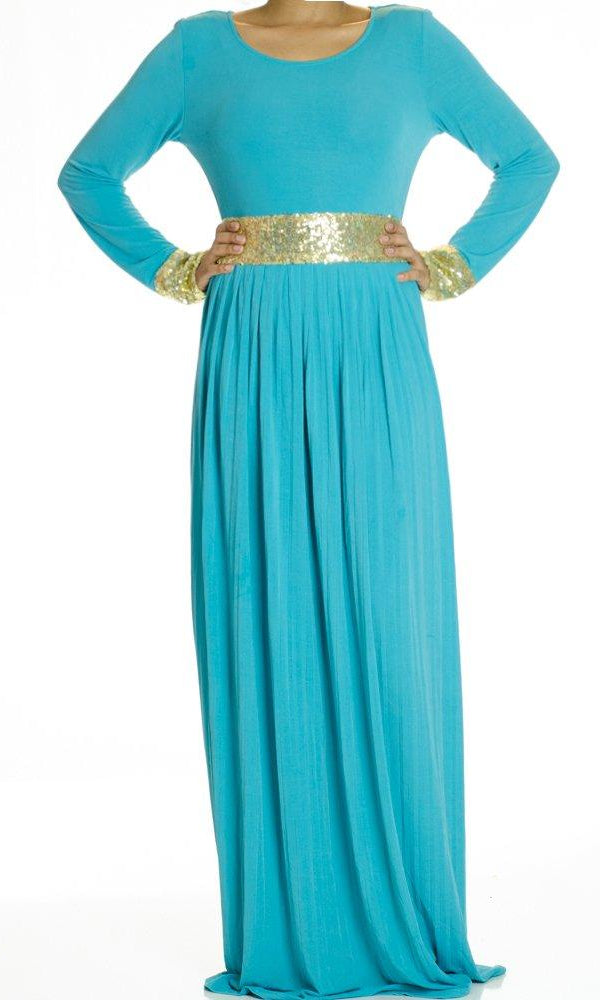 Sequin Touch Pleats dress Kabayare
