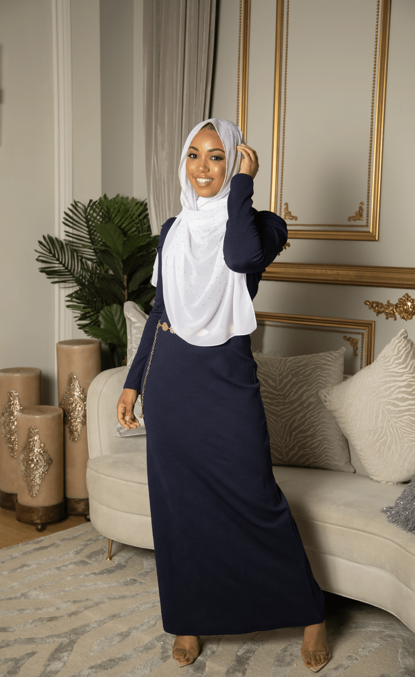 Shoulder Puff Sleeve ponti-di-roma dress Kabayare