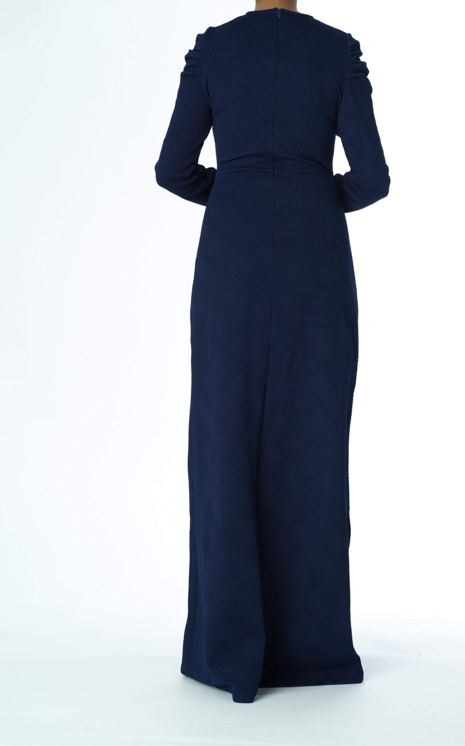 Shoulder Puff Sleeve ponti-di-roma dress Kabayare