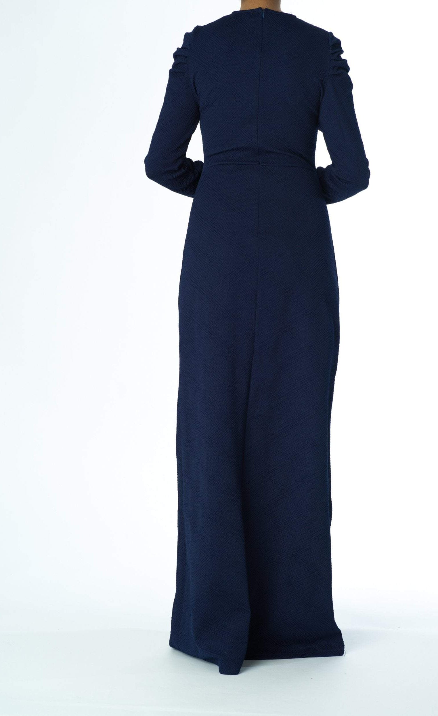 Shoulder Puff Sleeve ponti-di-roma dress Kabayare