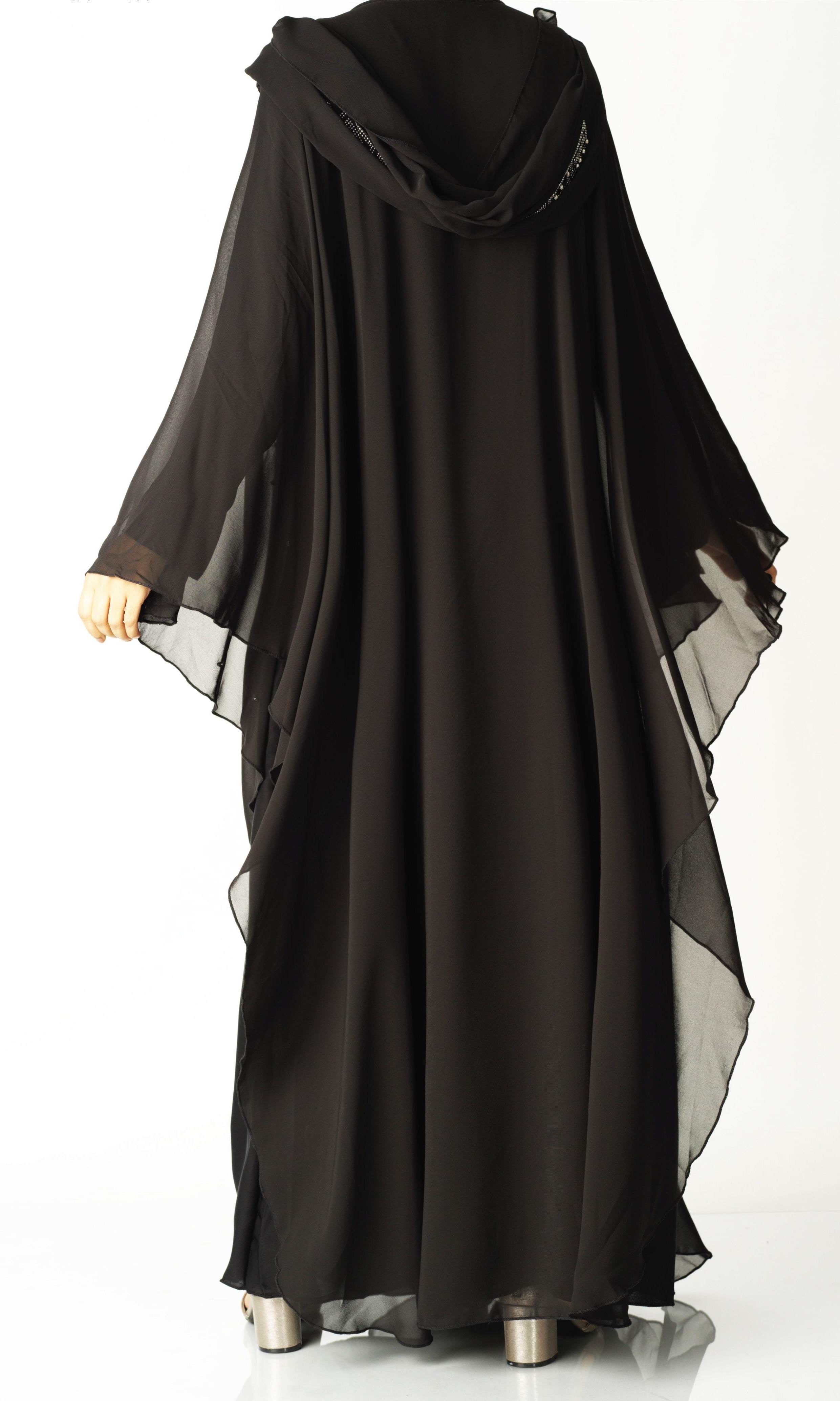 silver Crystal butterfly abaya Kabayare (6820056072370)