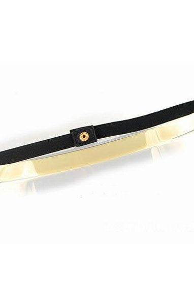 Skinny Gold Metal Belt Kabayare