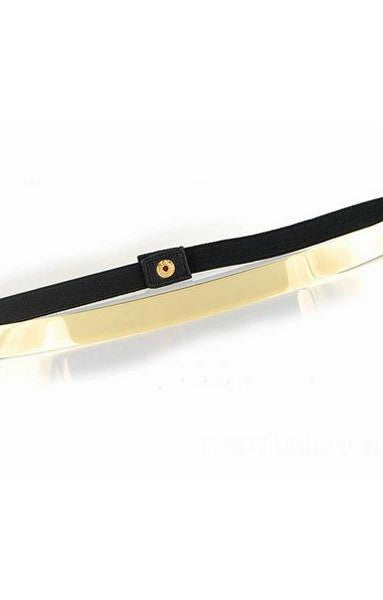 Skinny Gold Metal Belt Kabayare