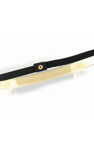 Skinny Gold Metal Belt Kabayare