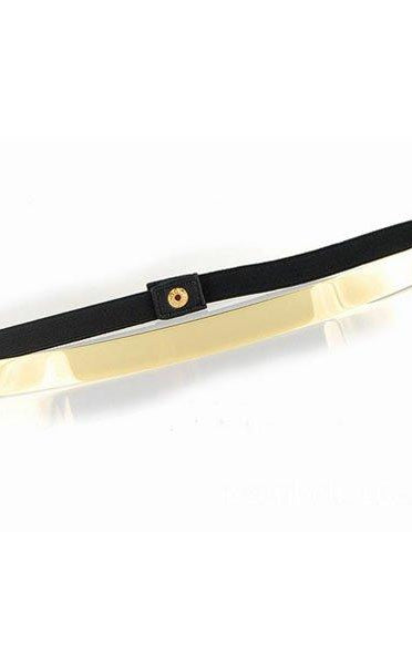 Skinny Gold Metal Belt Kabayare
