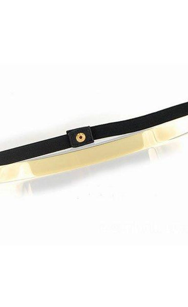 Skinny Gold Metal Belt Kabayare