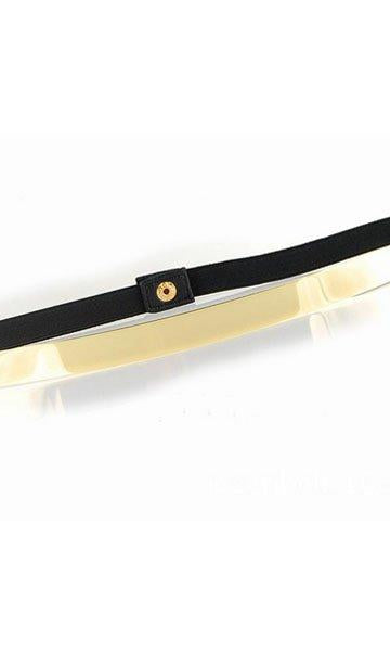 Skinny Gold Metal Belt Kabayare