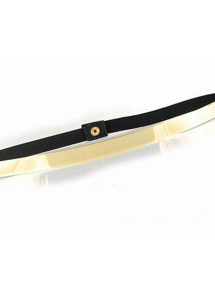 Skinny Gold Metal Belt Kabayare