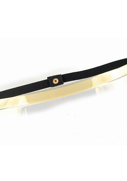 Skinny Gold Metal Belt Kabayare
