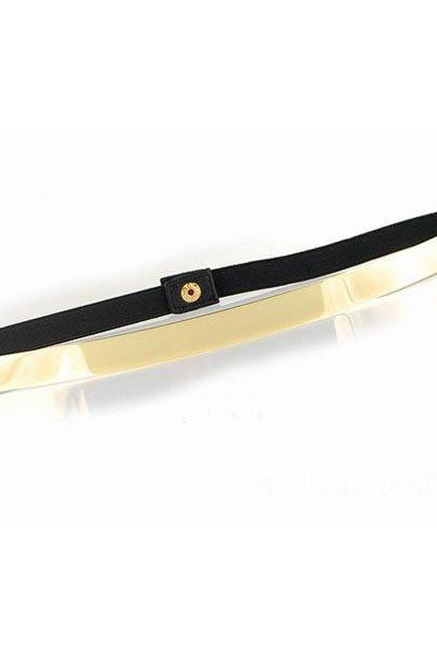 Skinny Gold Metal Belt Kabayare