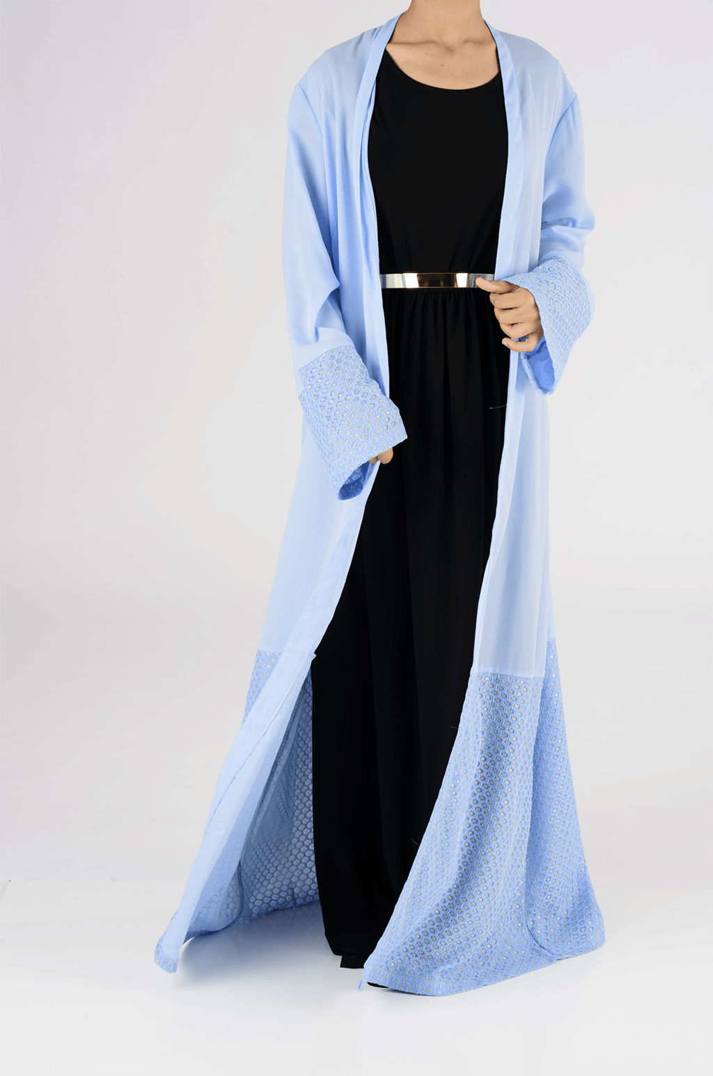 Sky Blue Magnificent Kimono Kabayare