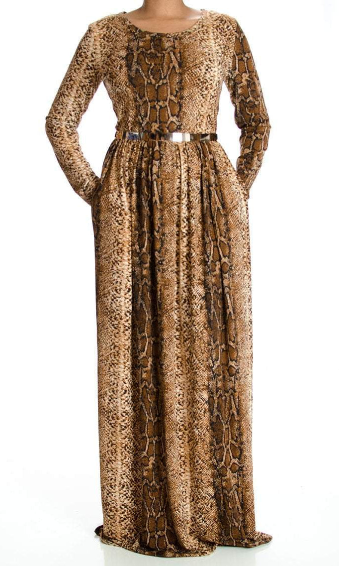 Snakeskin Maxi dress Kabayare