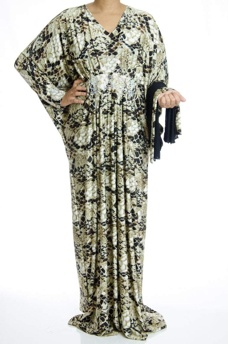 Snakey Jersey Abaya Kabayare