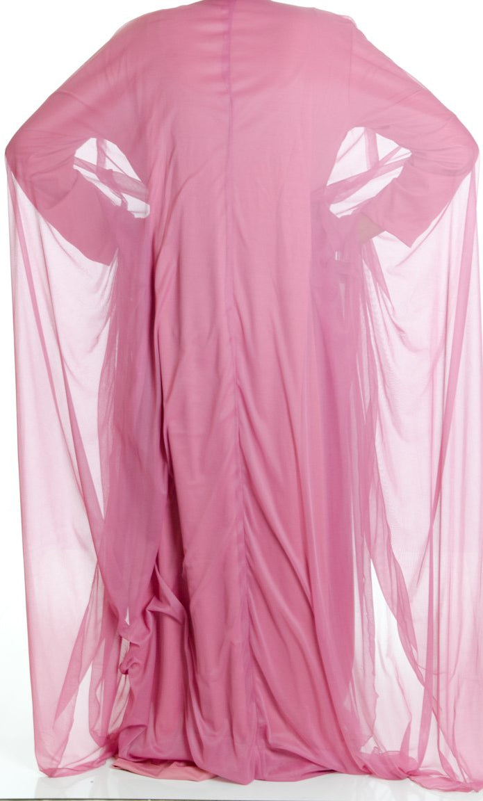 Soft Pink Valet Butterfly Kaftan Kabayare