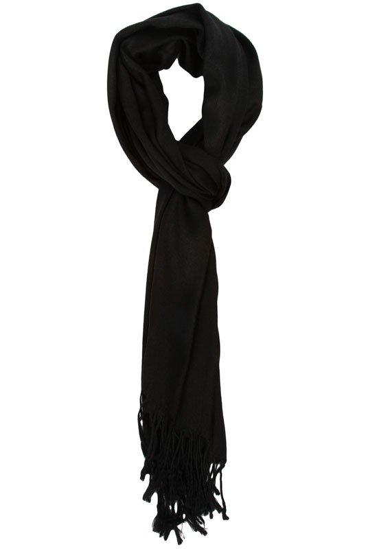 Solid Black Scarf Kabayare