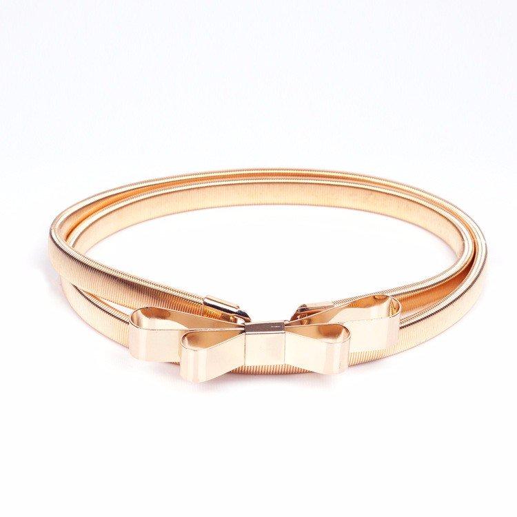 Solid Small Golden Bow tie Kabayare
