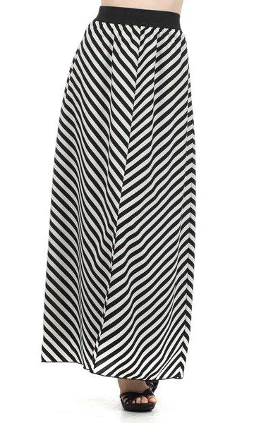 Stripes Maxi Skirt Kabayare