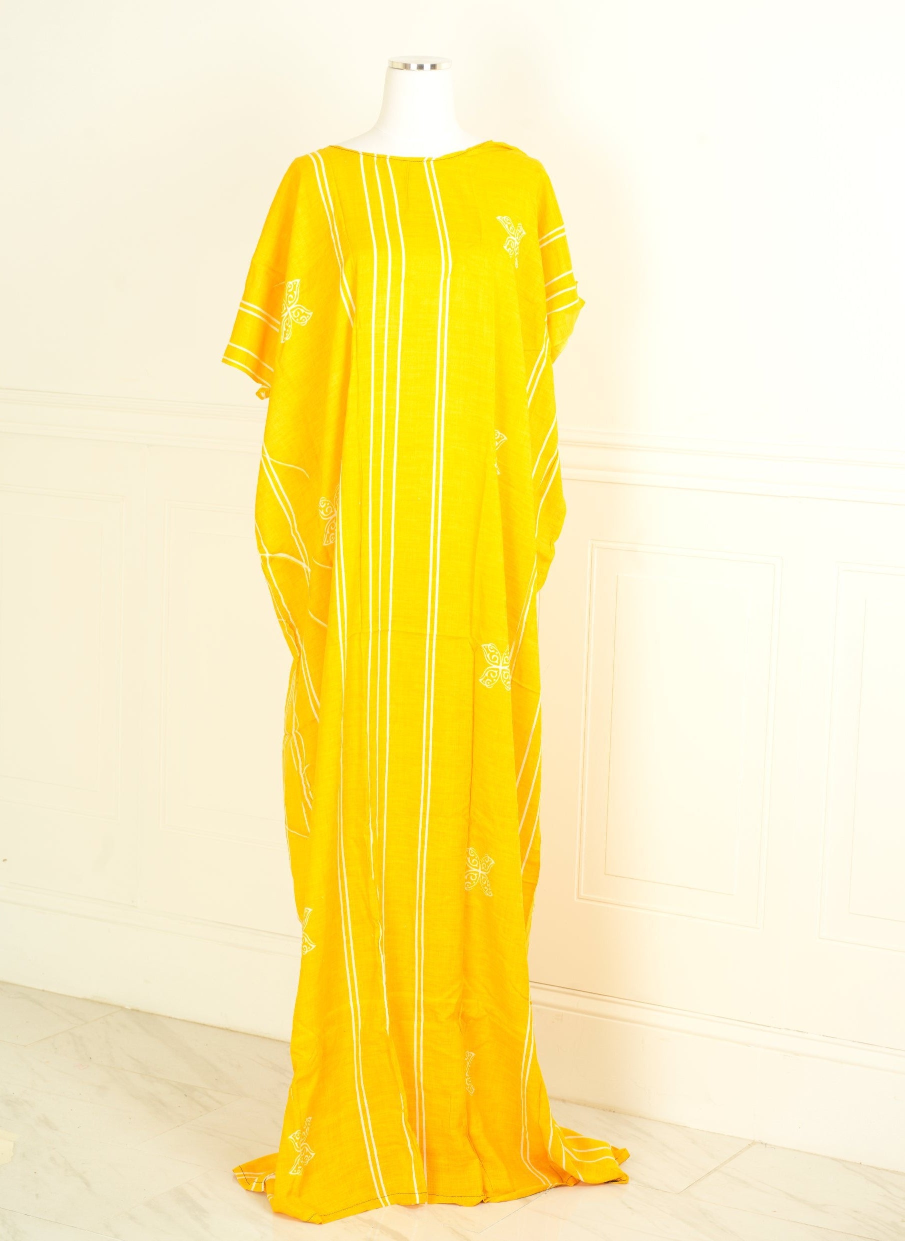 Sunny side yellow print bati dress KF