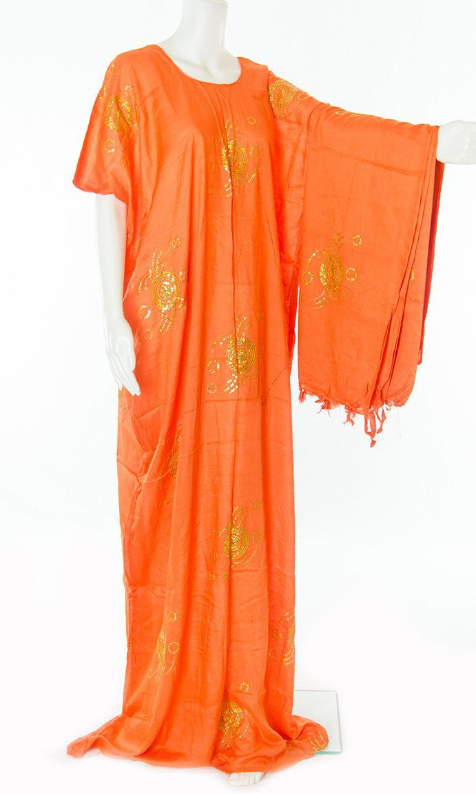 Sweet Orange Sequins Bati & Gabasaar Kabayare
