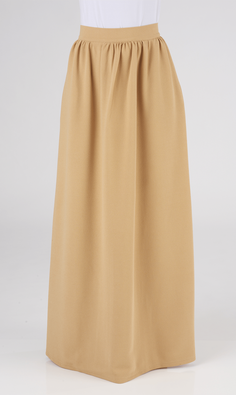 Tan Classic Maxi Skirt Kabayare