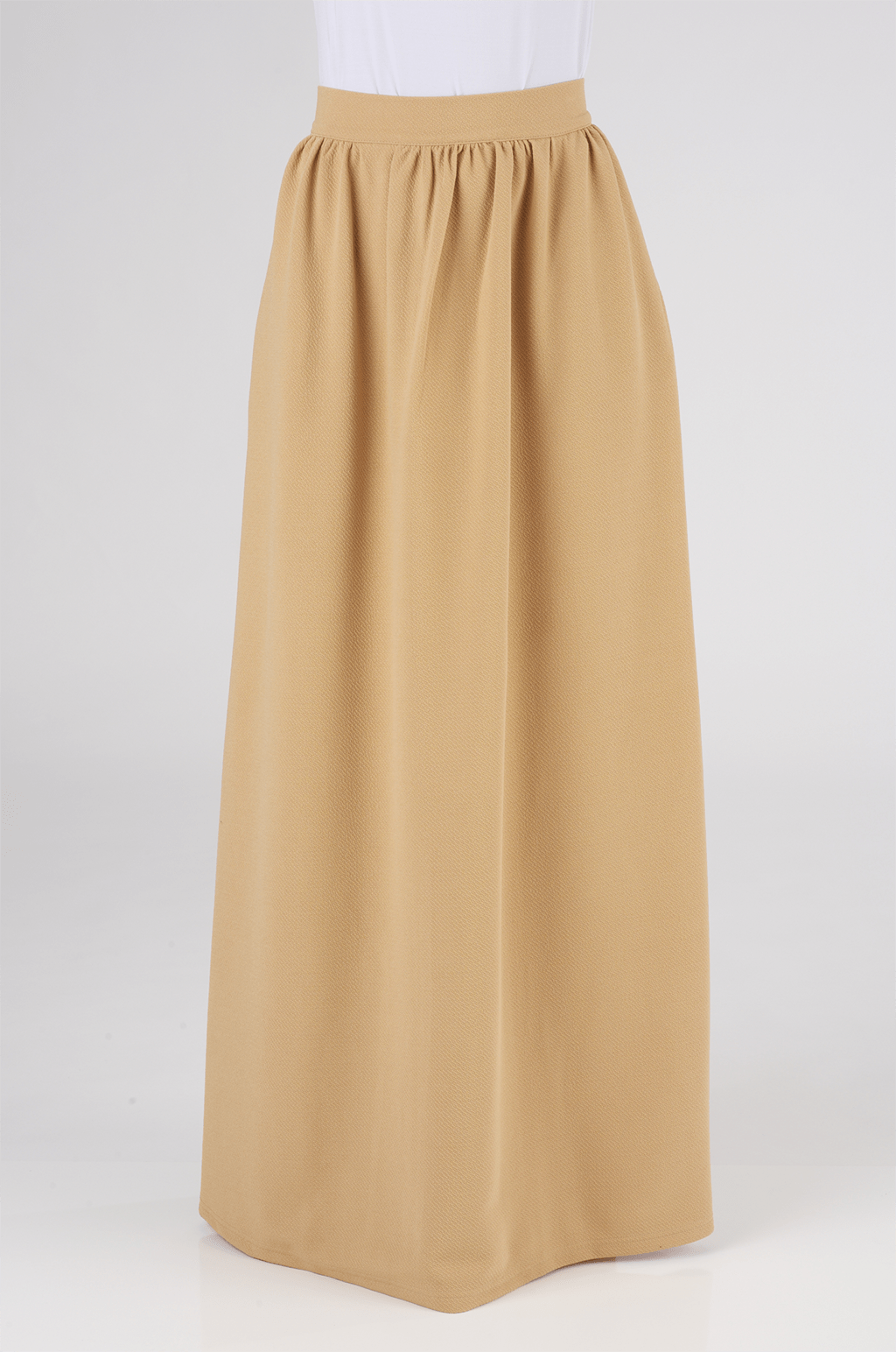 Tan Classic Maxi Skirt Kabayare